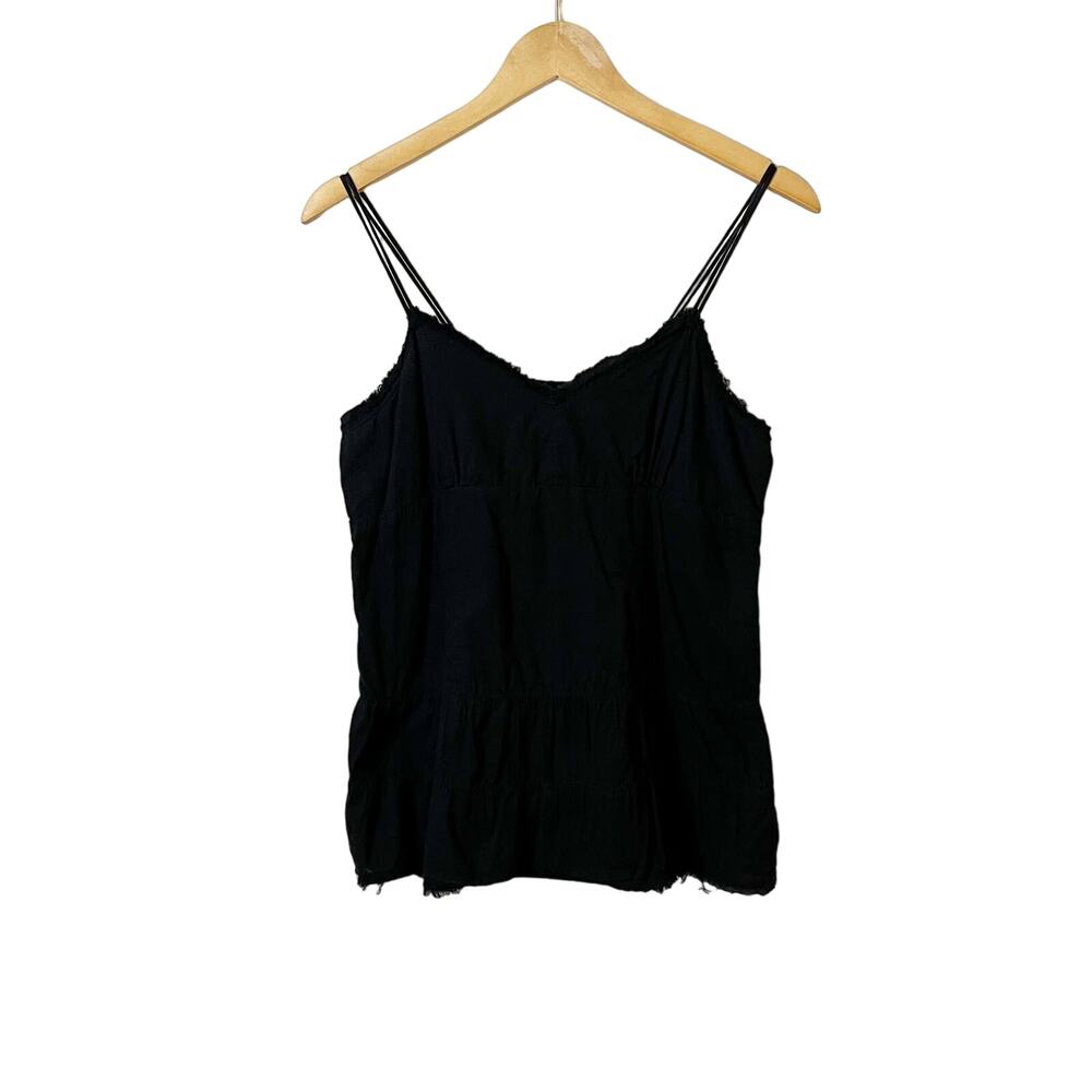 Y2k Vintage Mossimo Babydoll Cotton Tank Black Size Medium